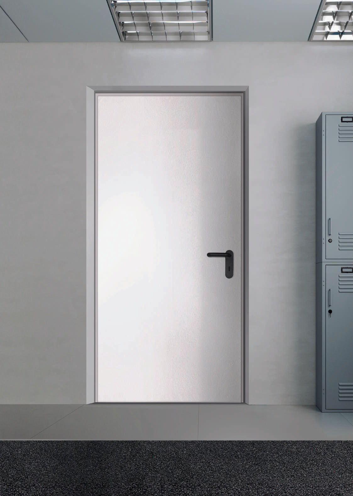 Ambientazione Portalacasa Metal EI60 Bianco Goffrato.