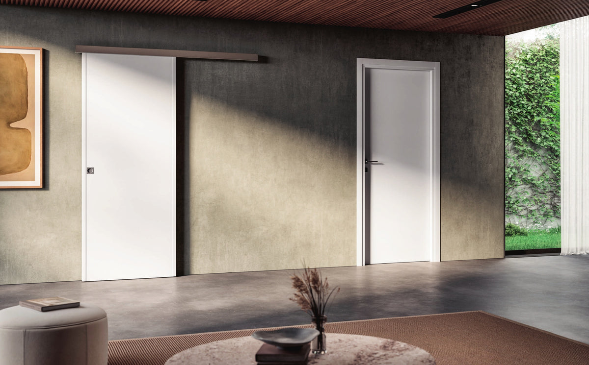Porta interna Portalacasa Quadra Bianco nell’ambientazione del catalogo