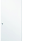 Portalacasa Quadra Bianco Micro: scorrevole esterno muro su binario. Immagine ufficiale dell'apertura dal catalogo.