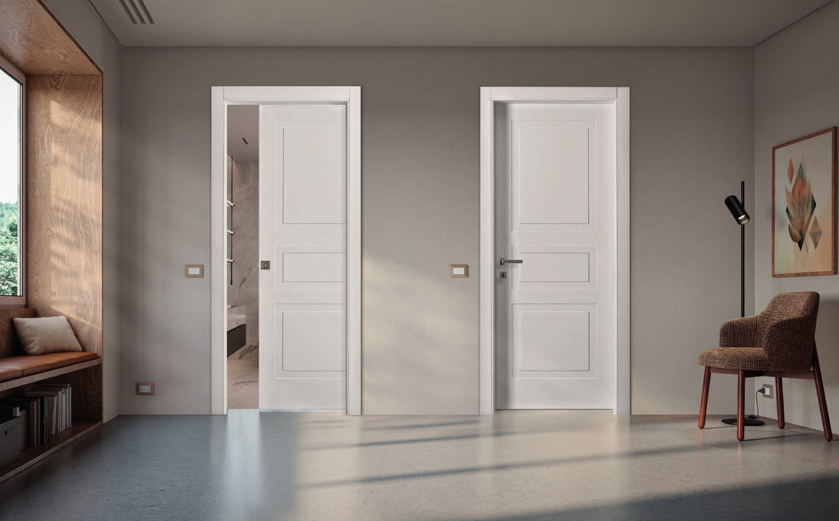 Porta interna Portalacasa Trendy Pro - Bianco Laccato nell’ambientazione del catalogo