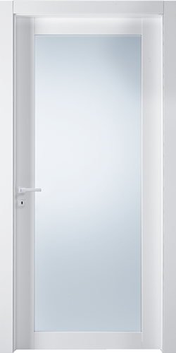Anta di ricambio Bianco HD Vetro Portalacasa, Bianco HD, apertura Battente. Foto ufficiale del modello.