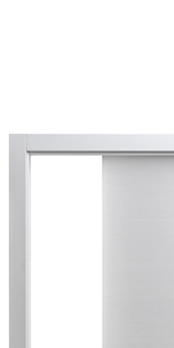 Kit scorrevole interno muro kls/l8 105 vuoto 72 matrix bianco. Foto ufficiale Portalacasa del telaio o kit; anta e maniglia eventualmente illustrate non incluse.