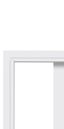 Kit scorrevole interno muro ksv/l6 105 vuoto 72 bianco micro. Foto ufficiale Portalacasa.