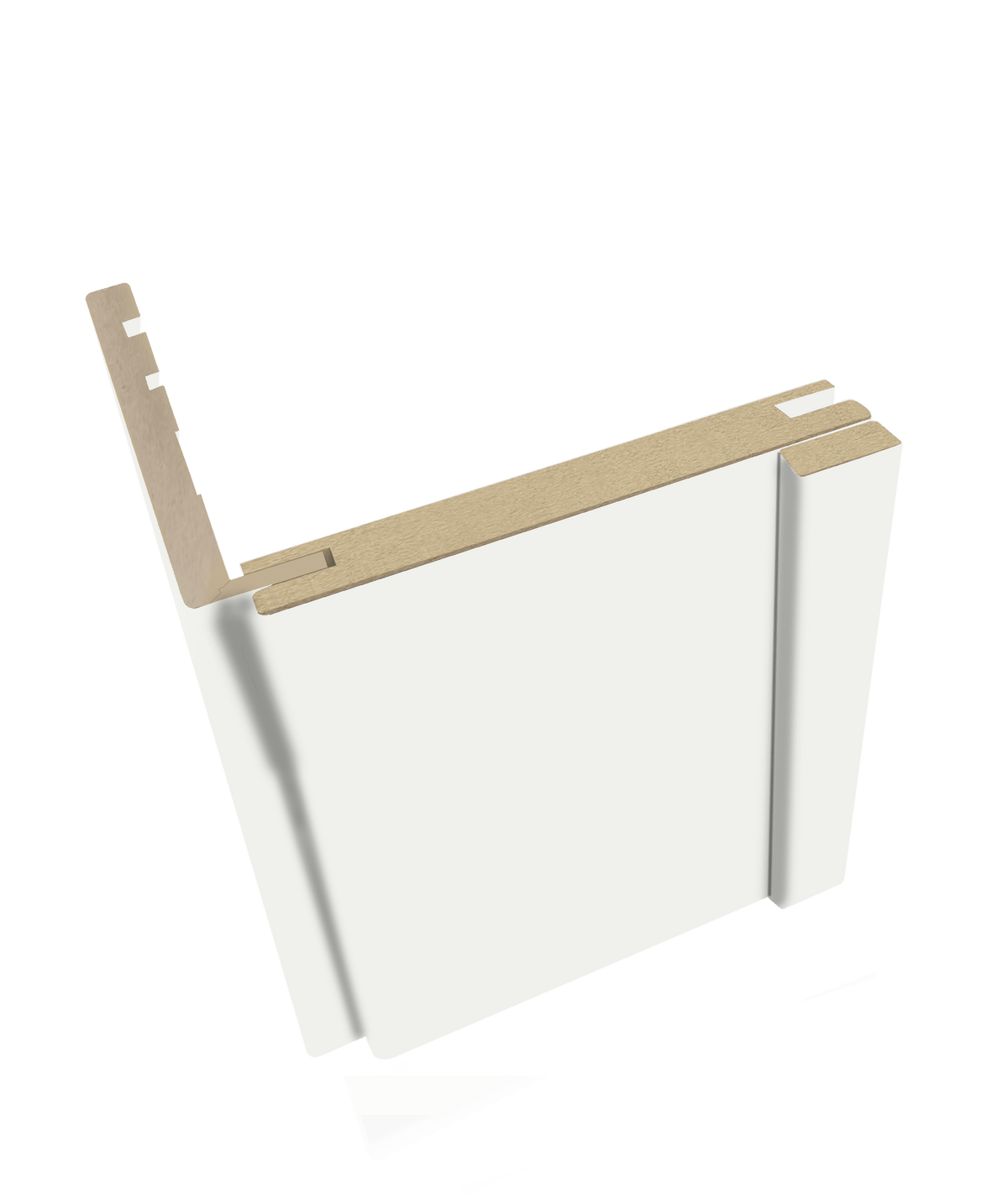 Kit 3 pezzi imbotte per porta blindata con coprifili pg m da mm.100 bianco laccato. Foto ufficiale Portalacasa.