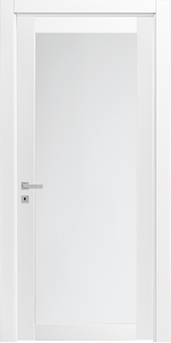 Anta di ricambio Matrix Vetro Portalacasa, Bianco, apertura Battente. Foto ufficiale del modello.