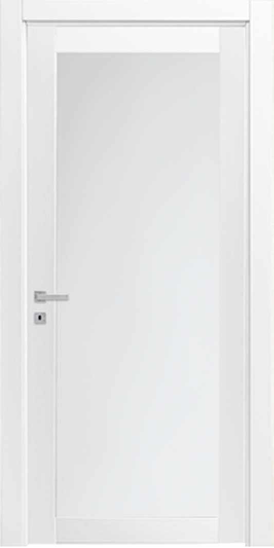 Anta di ricambio Matrix Vetro Portalacasa, Bianco, apertura Battente. Foto ufficiale del modello.