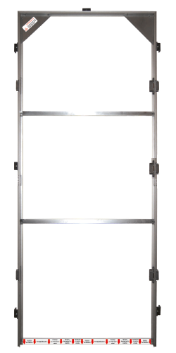 Telaio per porta filomuro top spinta sinistra 2100x600 magnetica chiave cromo alt. man. mm.1097. Foto ufficiale Portalacasa del telaio o kit; anta e maniglia eventualmente illustrate non incluse.