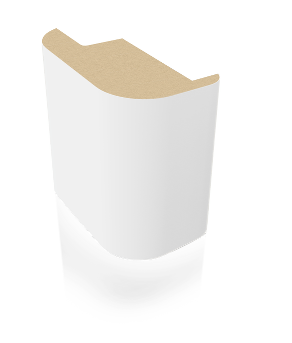 Kit 3 pezzi angolari fermapannello bianco laccato / bianco hd / bianco micro. Foto ufficiale Portalacasa.