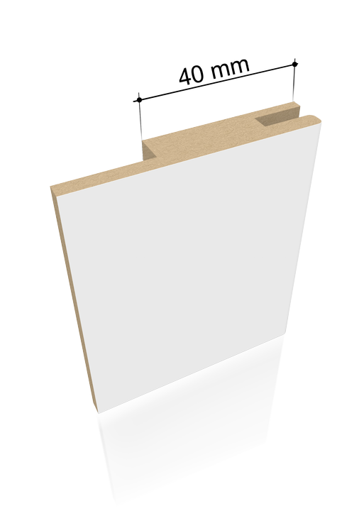 Allargamento muro Portalacasa, Bianco HD. Foto del profilo; misure e confezione corrispondono alla variante selezionata.