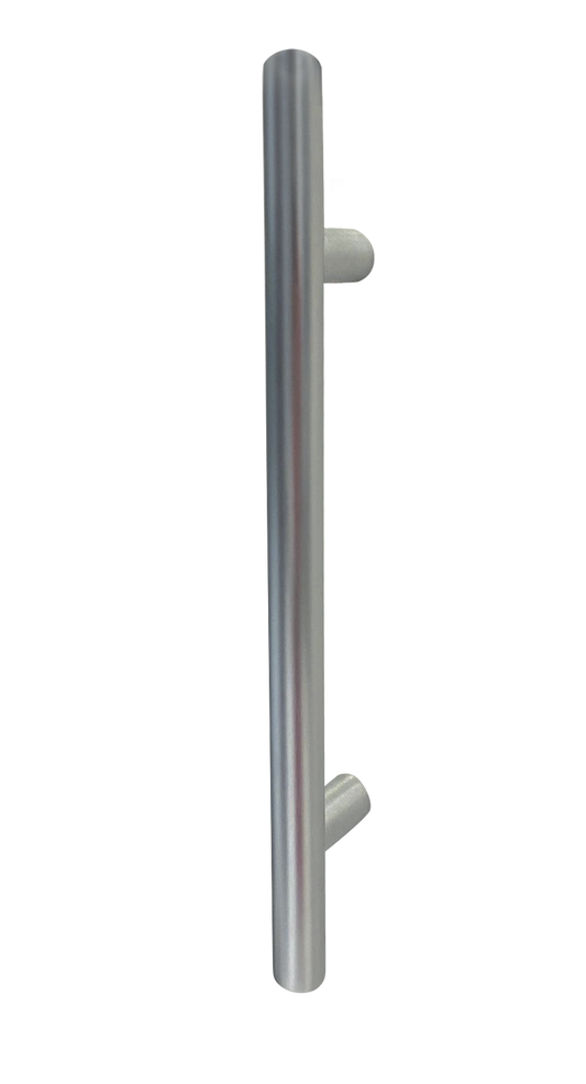 Kit maniglieria porta blindata maniglione mini argento. Foto ufficiale Portalacasa.