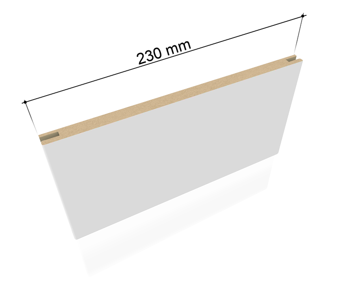 Asta allargamento muro 230x12x2235 bianco laccato. Foto ufficiale Portalacasa.