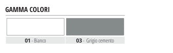 Prosguscio DA PVC Grigio cemento - gamma colori