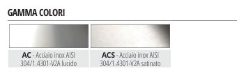 Proround Acciaio inox AISI 304 satinato con adesivo - gamma colori