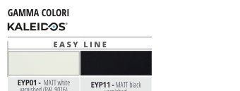 Proshadow Ceiling Alluminio Easy Line Nero opaco - gamma colori