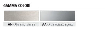 Procarpet Alluminio naturale - gamma colori