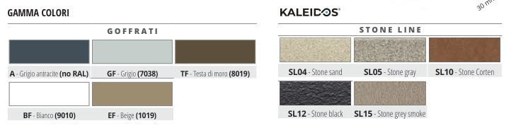 Proside Walk Alluminio Stone Line Stone grey smoke - gamma colori