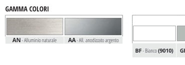 Proterrace PC Alluminio verniciato Testa di moro RAL 8019 goffrato - gamma colori