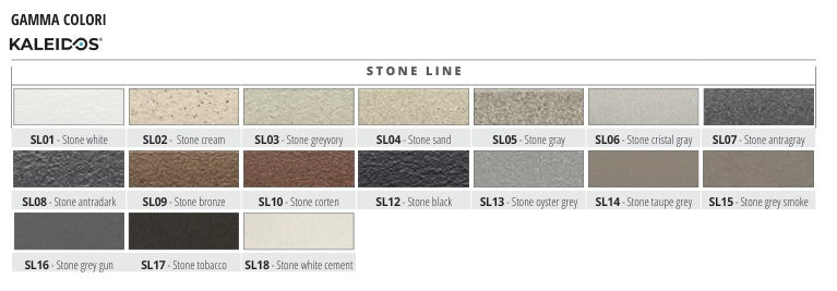 Projolly Quart Alluminio Stone Line Stone white cement - gamma colori