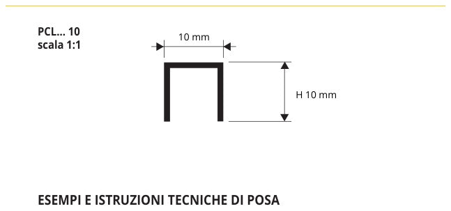 Procanal Ottone spazzolato - profilo tecnico