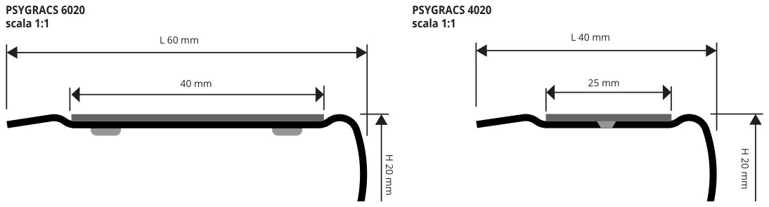 Prostyle Grip Acciaio inox AISI 304 satinato forato - profilo tecnico