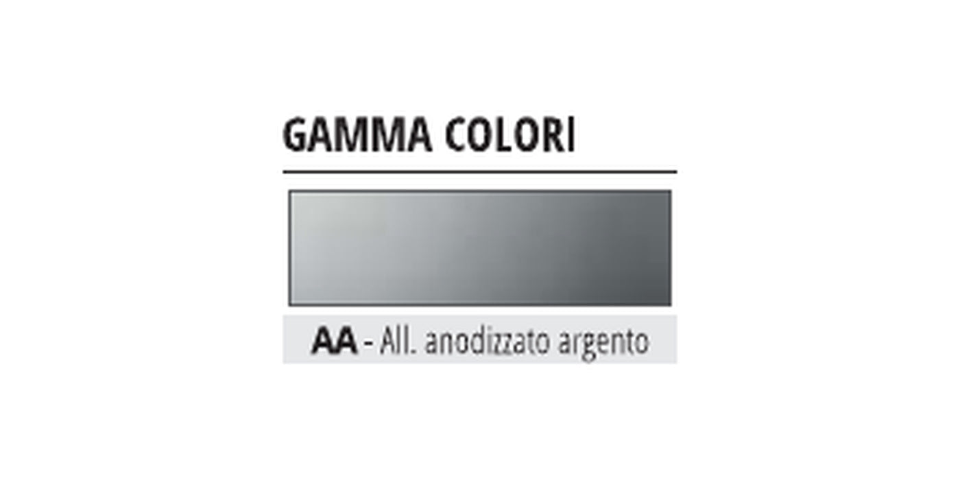 Proend INS 75 - gamma colori: alluminio anodizzato argento AA
