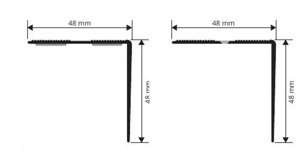 Proend Progress Profiles - disegno tecnico 48 x 48 mm
