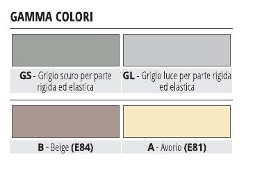 Proflex 5 Avorio E81 - gamma colori