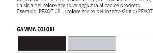 Proflex OT Ottone naturale con inserto Nero E85 - gamma colori