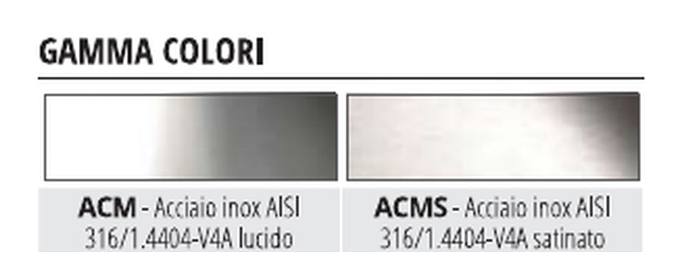Prointer AC 316 - finiture ACM lucido e ACMS satinato