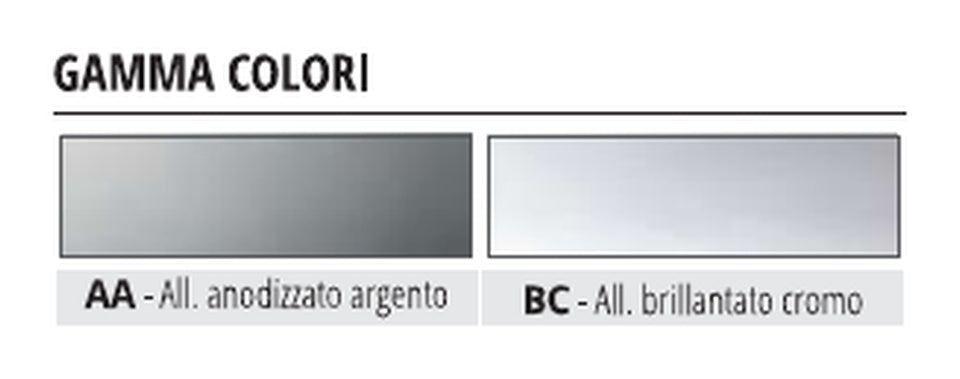 Prointer AL - finiture AA argento e BC cromo