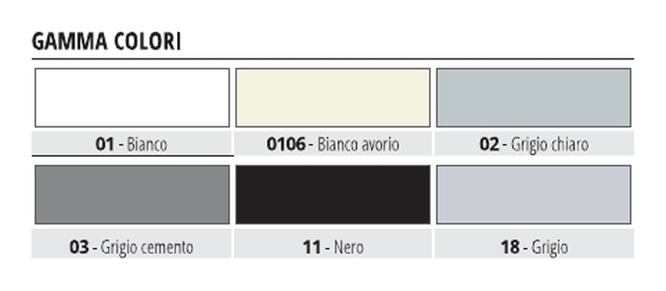 Prointer PVC - gamma colori
