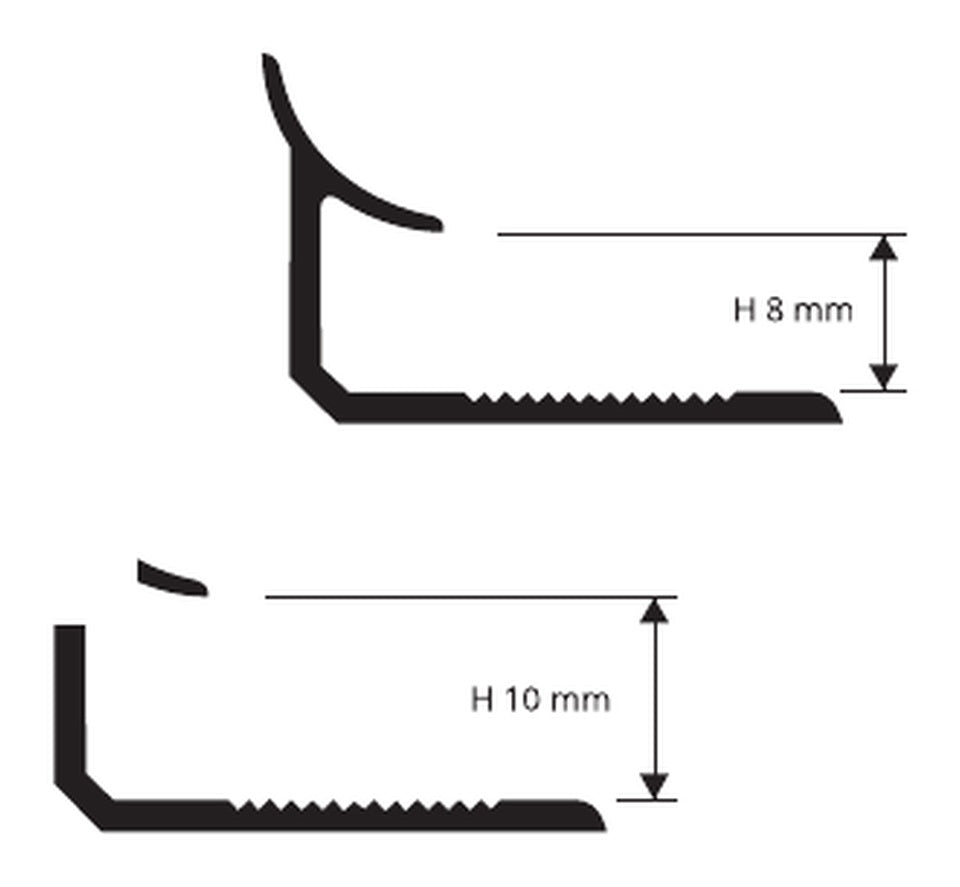 Prointer PVC - disegno tecnico 8 e 10 mm