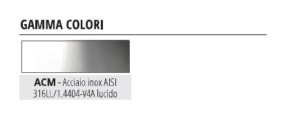 Projolly acciaio inox AISI 316L - finitura ACM lucido