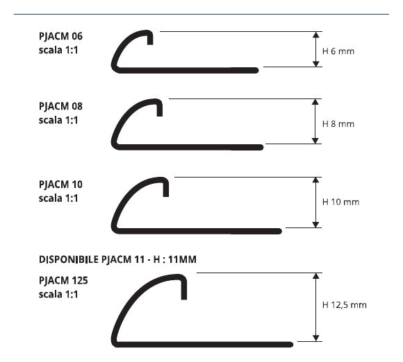 Projolly acciaio inox AISI 316L - disegni tecnici