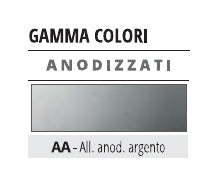 Projolly alluminio anodizzato argento - finitura AA