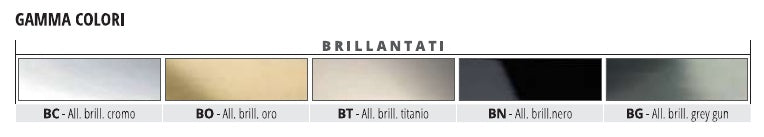 Projolly Quart alluminio brillantato - gamma colori