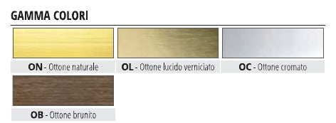 Projolly Quart ottone - finiture ON, OL, OC e OB