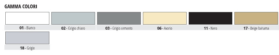 Projolly Quart PVC - gamma colori
