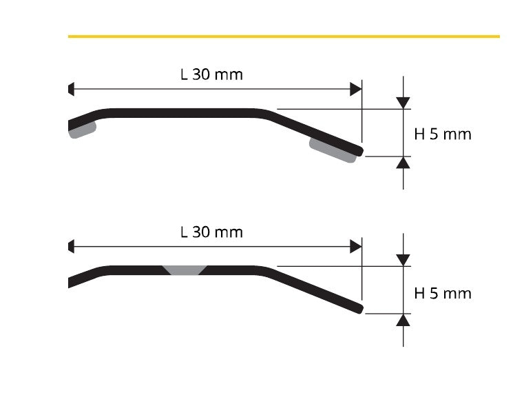 Prolevall 305 Ottone lucido forato - disegno tecnico