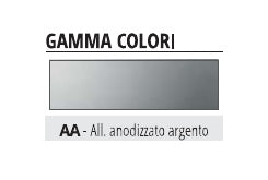 Prolinoleum - finitura alluminio anodizzato argento AA