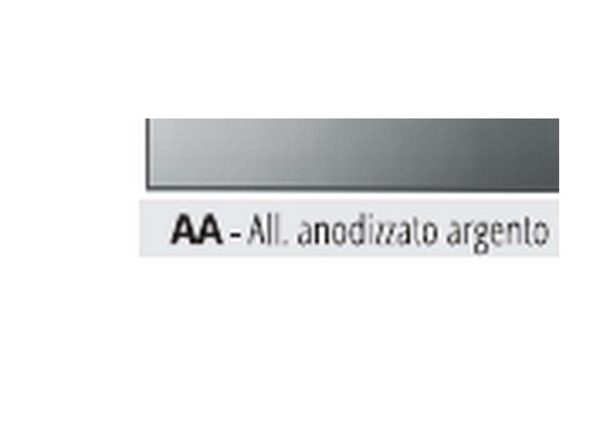 Proplate Fix alluminio - finitura AA anodizzato argento