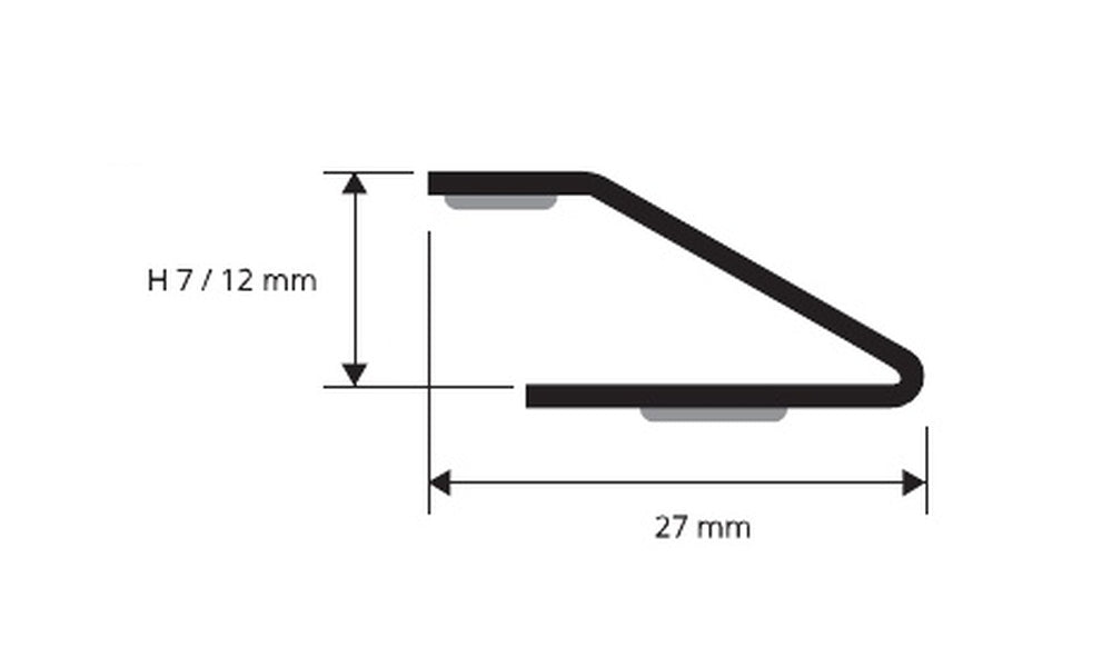 Propress 712 - disegno tecnico 27 x 7/12 mm
