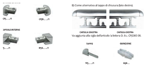 Projolly capsule tappi e giunzioni alluminio spazzolato brillantato