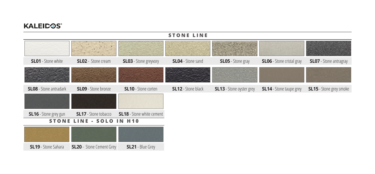 Projolly Square Alluminio Stone Line Blue Grey - gamma colori