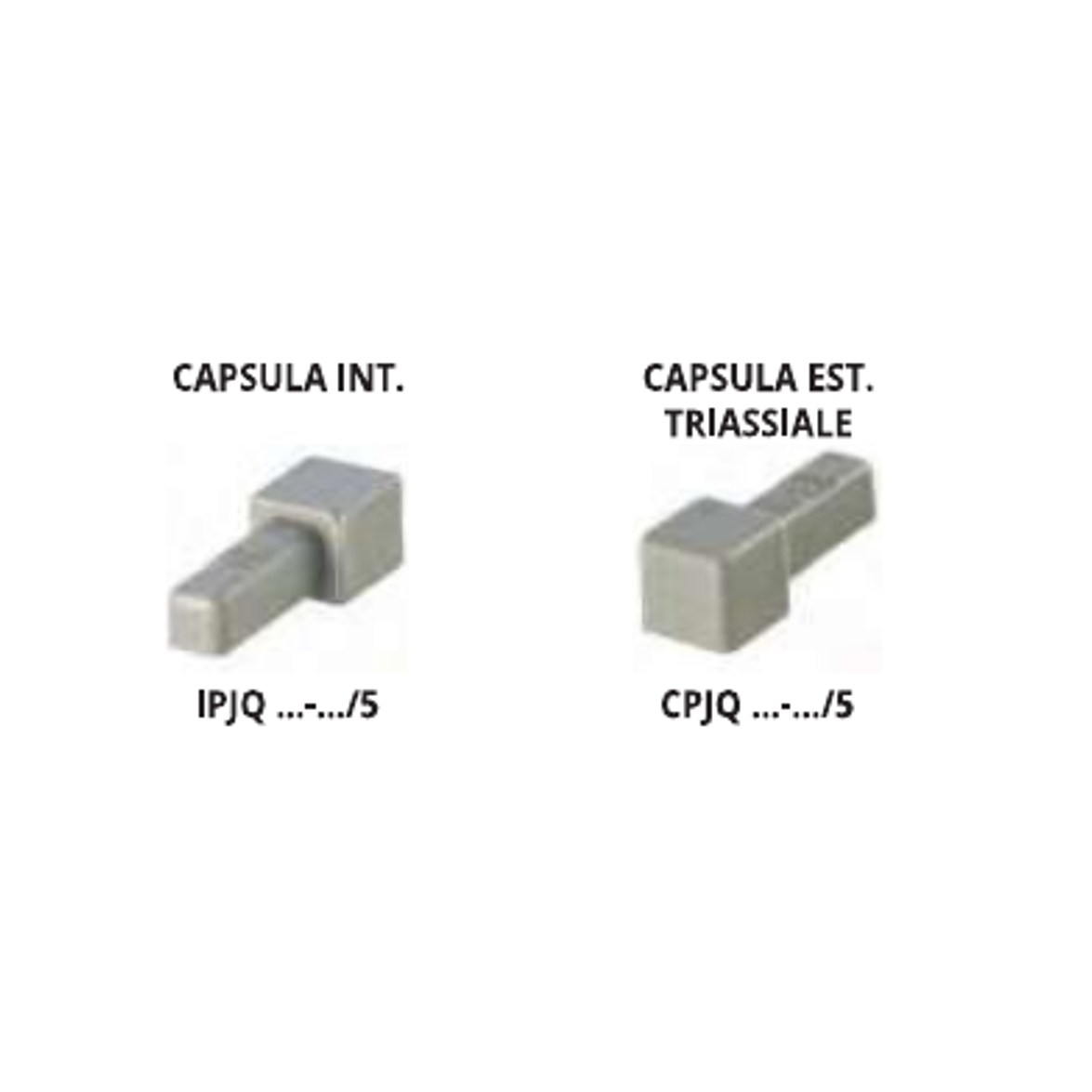 Projolly Square Capsule raccordi triassiali PVC colorato antiurto