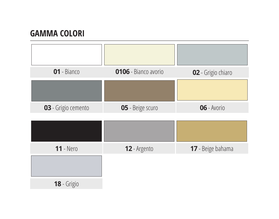 Projolly Square PVC Beige scuro - gamma colori