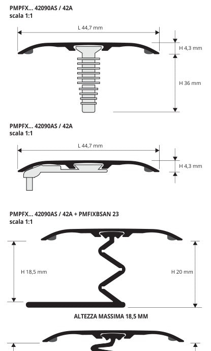 Promultifix System - disegno tecnico