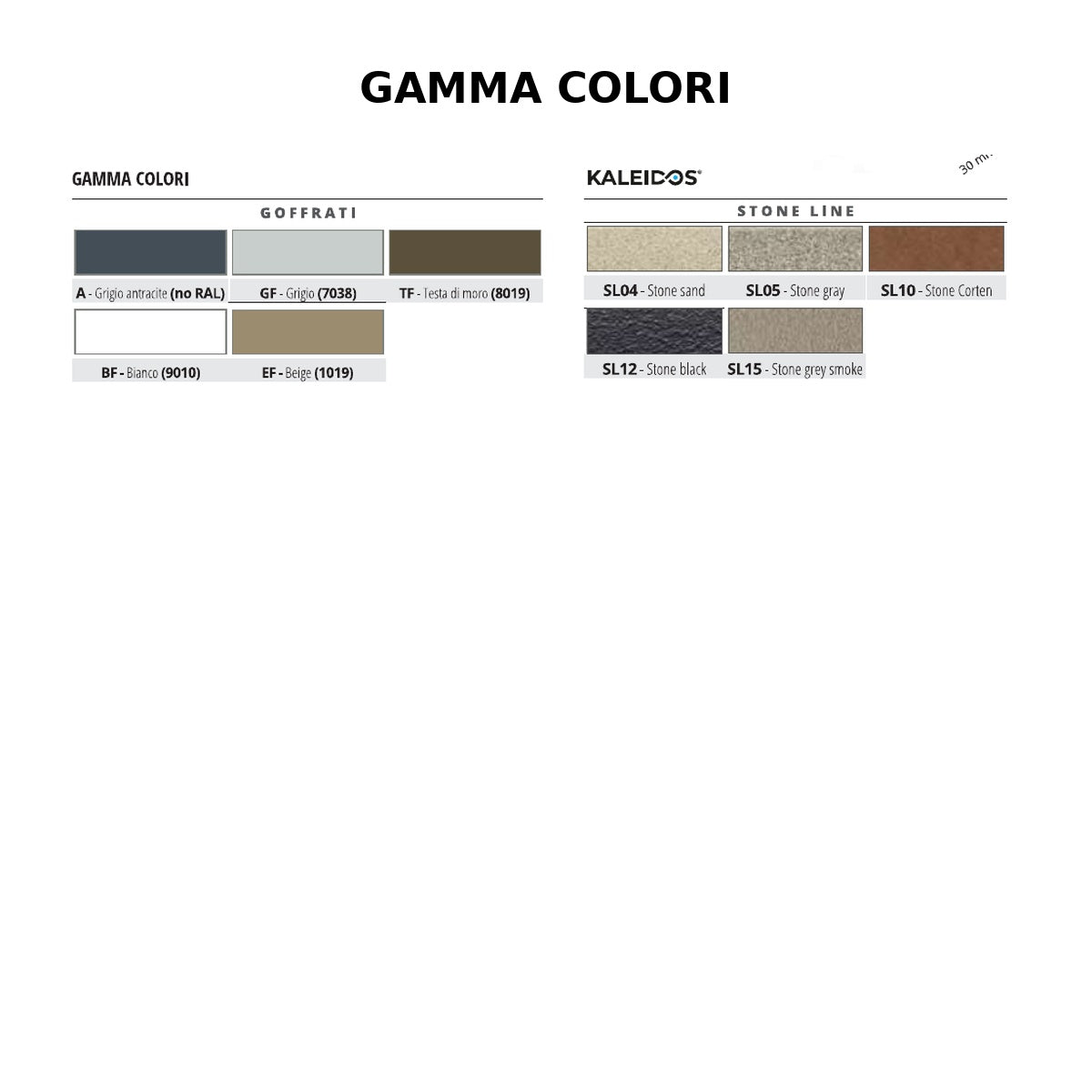 Proside Walk - gamma colori