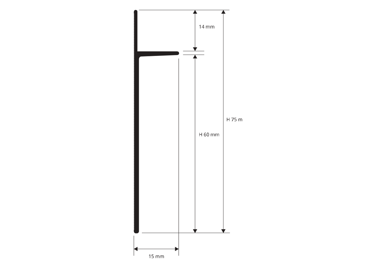 Proskirting INS - disegno tecnico