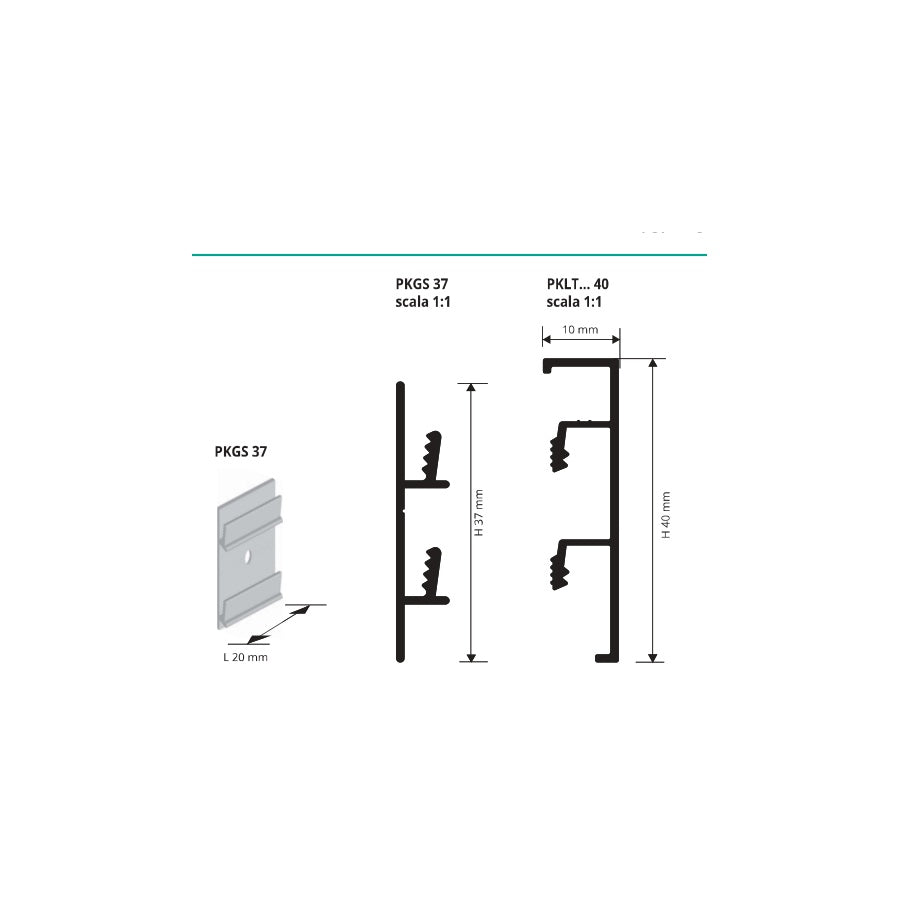 Proskirting List 40 - disegno tecnico